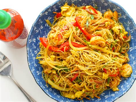 spicy singapore rice noodles recipe